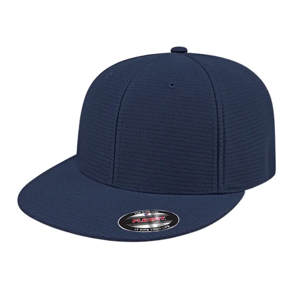 Flexfit® aerated polyester cap with  shapeable flat round visor and... from ASI 43792 Cap America Inc