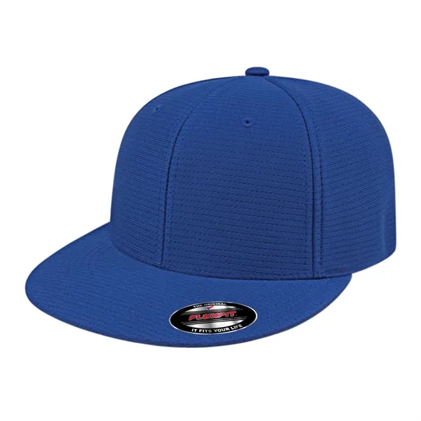 Flexfit® aerated polyester cap with  shapeable flat round visor and... from ASI 43792 Cap America Inc