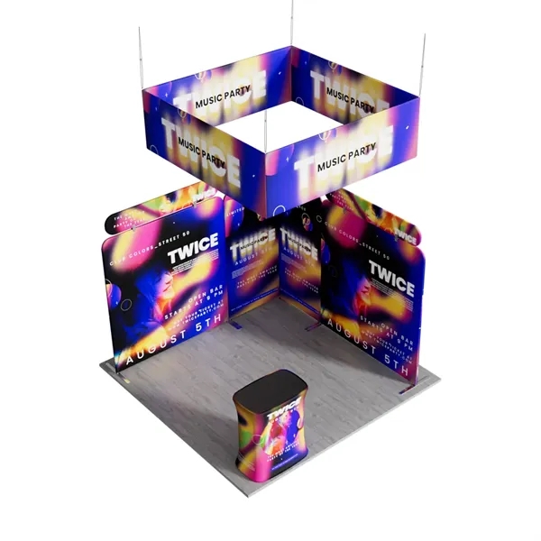 10'x10' Booth Display Kit A, lightweight frame, full color on all... from ASI 49891 Discount Marketing Products / DMP