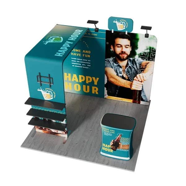 10'x10' Booth Display Kit B, lightweight frame, full color on all... from ASI 49891 Discount Marketing Products / DMP