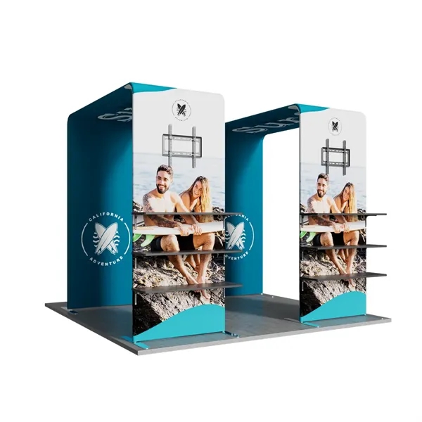 10'x10' Booth Display Kit C, lightweight frame, full color on all... from ASI 49891 Discount Marketing Products / DMP