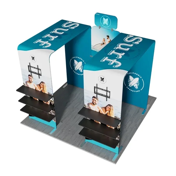 10'x10' Booth Display Kit C, lightweight frame, full color on all... from ASI 49891 Discount Marketing Products / DMP