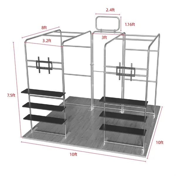 10'x10' Booth Display Kit C, lightweight frame, full color on all... from ASI 49891 Discount Marketing Products / DMP