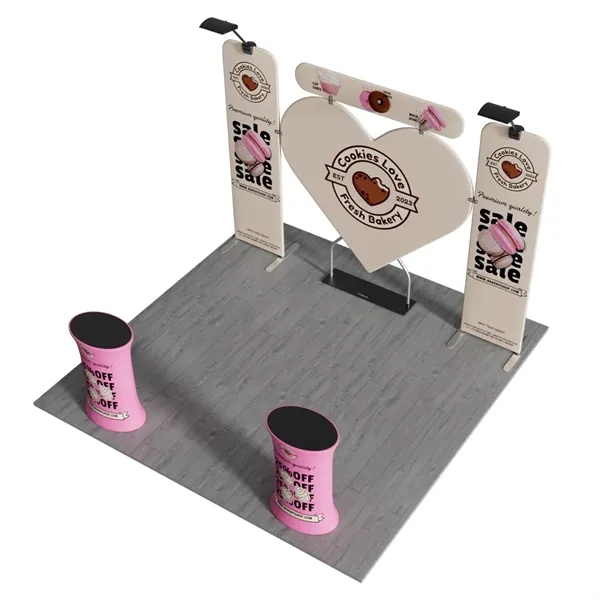 10'x10' Booth Display Kit D, lightweight frame, full color on all... from ASI 49891 Discount Marketing Products / DMP