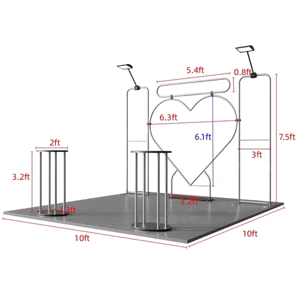 10'x10' Booth Display Kit D, lightweight frame, full color on all... from ASI 49891 Discount Marketing Products / DMP