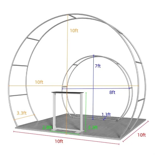 10'x10' Booth Display Kit E, lightweight frame, full color on all... from ASI 49891 Discount Marketing Products / DMP