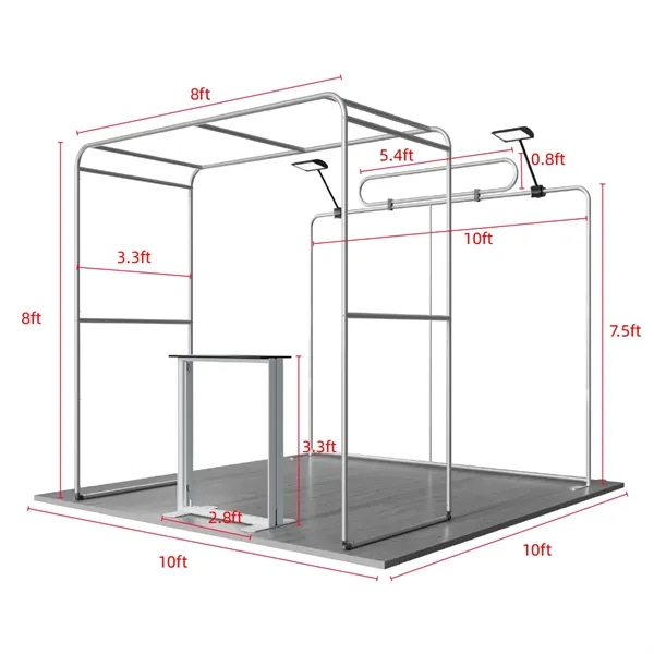 10'x10' Booth Display Kit F, lightweight frame, full color on all... from ASI 49891 Discount Marketing Products / DMP