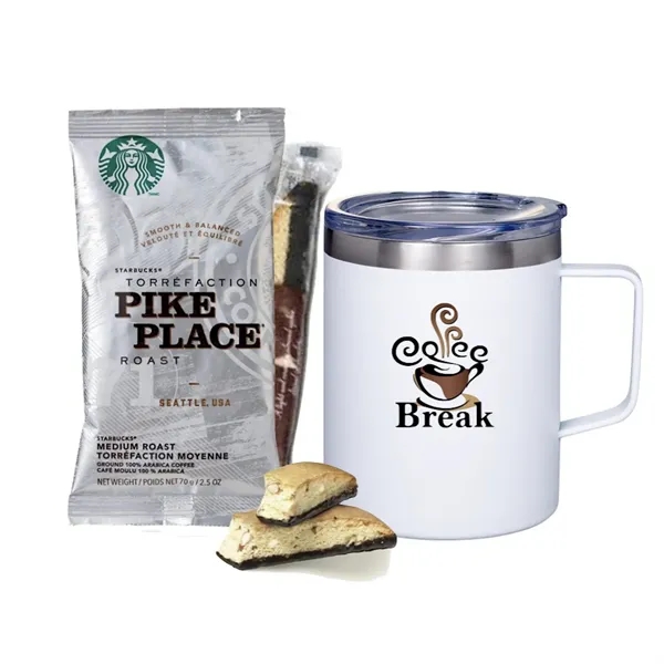 Stainless tumbler with coffee and cookie mug.... from ASI 89971 Stuff A Mug