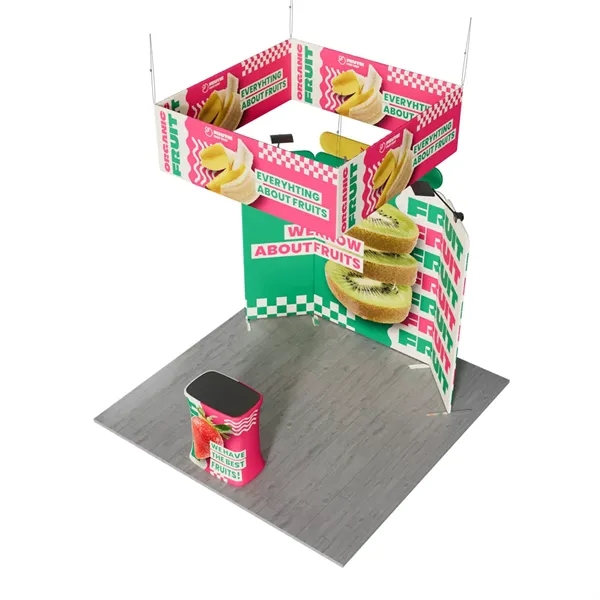 10'x10' Booth Display Kit H, lightweight frame, full color on all... from ASI 49891 Discount Marketing Products / DMP