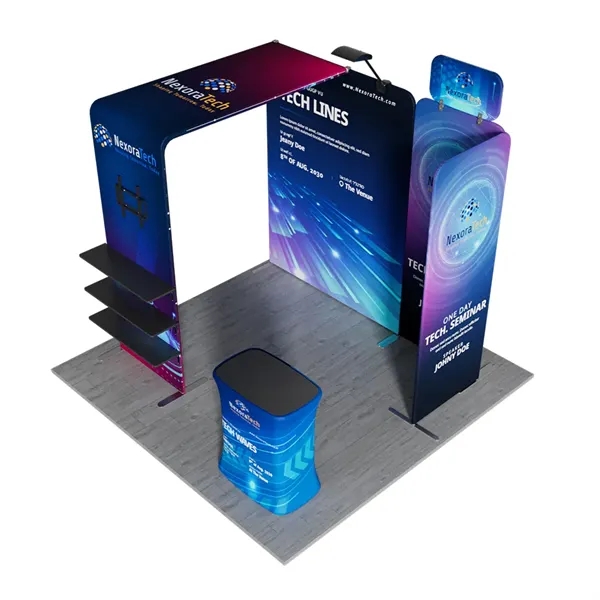 10'x10' Booth Display Kit J, lightweight frame, full color on all... from ASI 49891 Discount Marketing Products / DMP