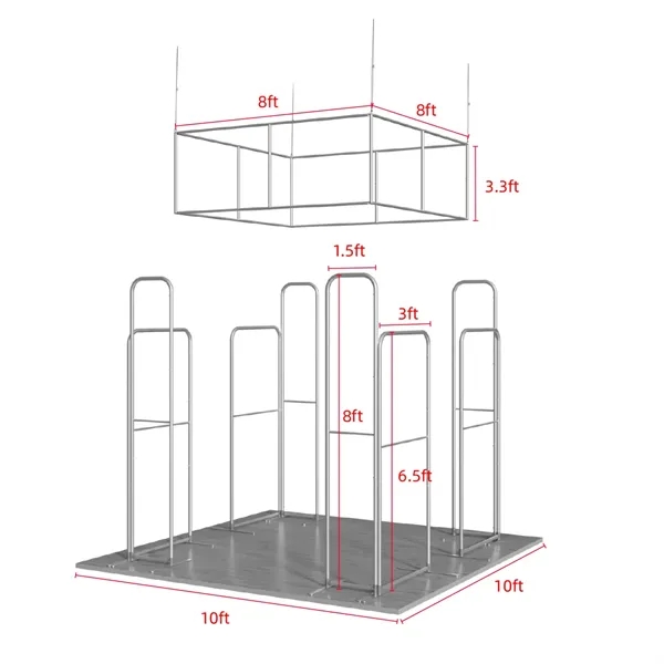 10'x10' Booth Display Kit L, lightweight frame, full color on all... from ASI 49891 Discount Marketing Products / DMP