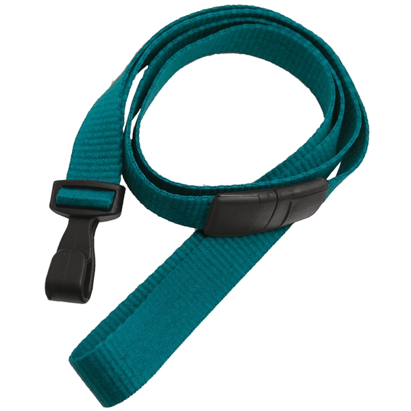 Blank flat polyester lanyards feature a breakaway and a no-twist wide... from ASI 79898 Promovision / PROMOVISION