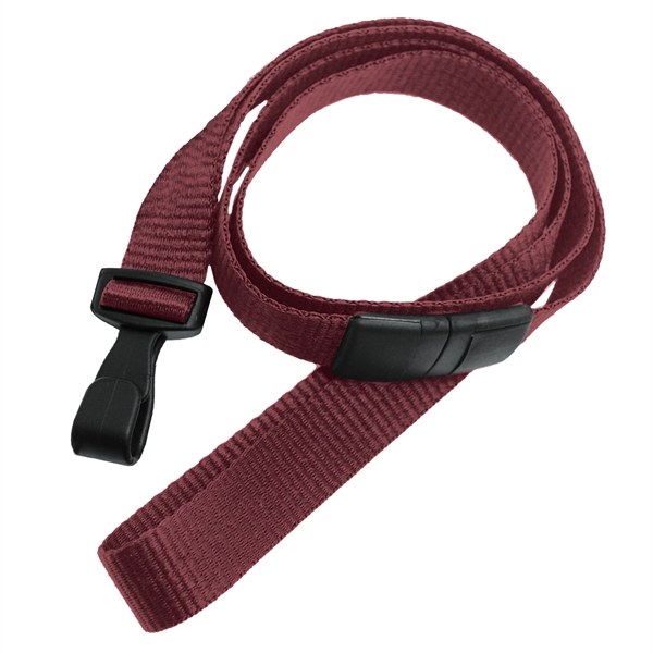 Blank flat polyester lanyards feature a breakaway and a no-twist wide... from ASI 79898 Promovision / PROMOVISION