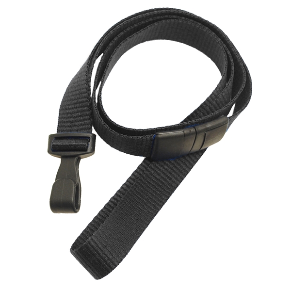 Blank flat polyester lanyards feature a breakaway and a no-twist wide... from ASI 79898 Promovision / PROMOVISION