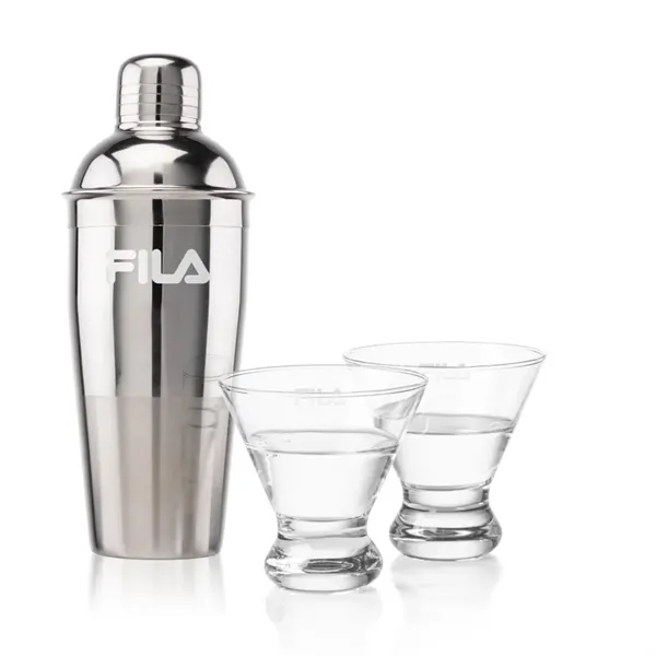 The Catania Shaker & Cocktail Set with 2 Martini Glasses offers... from ASI 84592 St Regis Group / St Regis