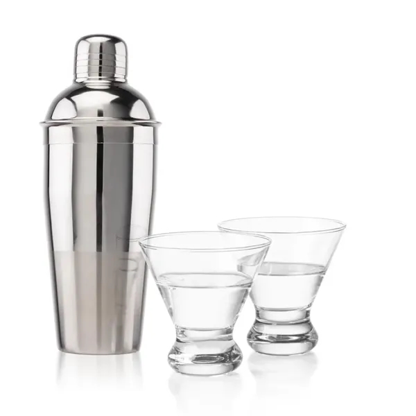 The Catania Shaker & Cocktail Set with 2 Martini Glasses offers... from ASI 84592 St Regis Group / St Regis