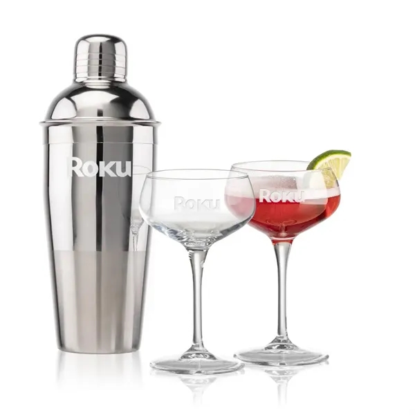 The Catania Shaker & Cocktail Set includes a sleek stainless steel... from ASI 84592 St Regis Group