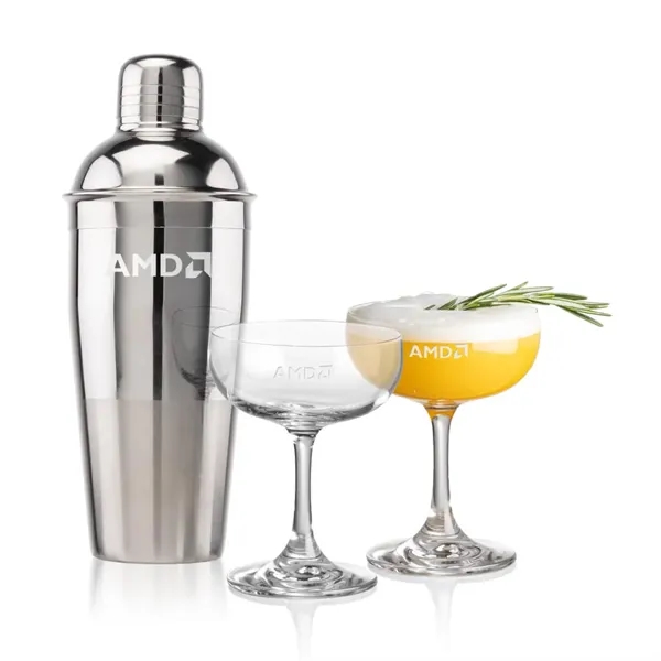 The Catania Shaker & Cocktail Set includes a sleek stainless steel... from ASI 84592 St Regis Group