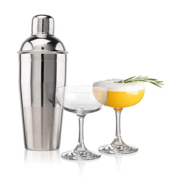 The Catania Shaker & Cocktail Set includes a sleek stainless steel... from ASI 84592 St Regis Group