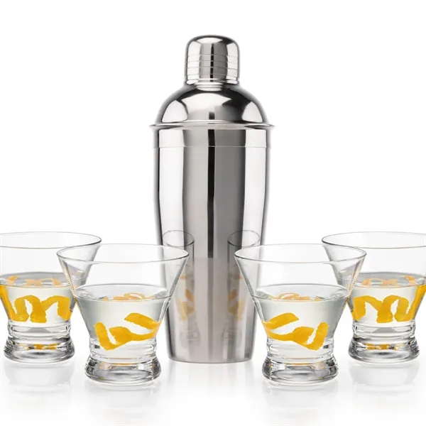 The Catania Shaker & Cocktail Set with 2 Martini Glasses offers... from ASI 84592 St Regis Group