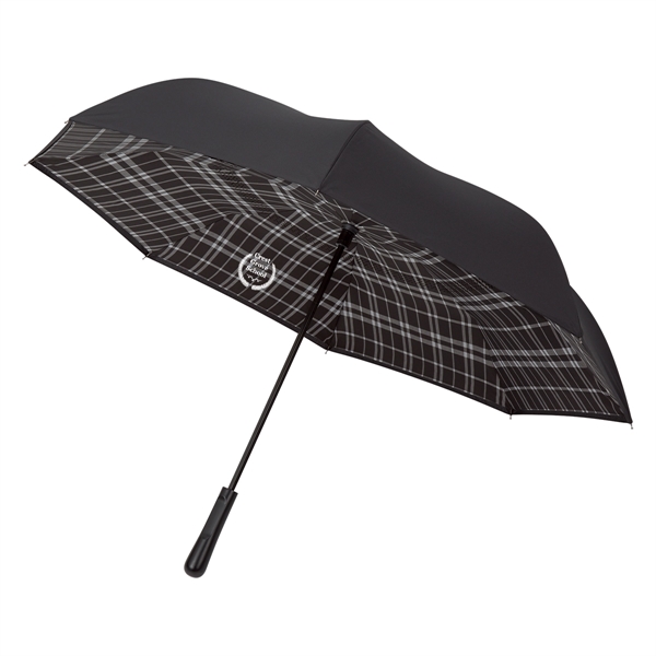 48" arc Soho inversion umbrella with a metal shaft, pongee material,... from ASI 61125 Hit Promotional Products / Hit®