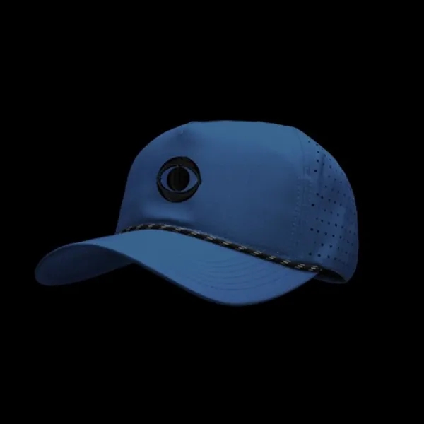 5 panel golf cap with nylon webbing closure and sweatband.... from ASI 57653 Gold Bond