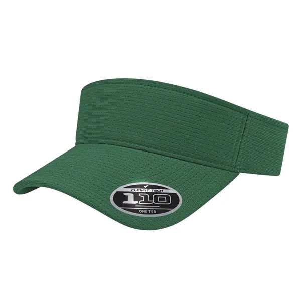 Polyester Flexfit 100® aerated performance sun visor with pre-curved visor, moisture-wicking... from ASI 43792 Cap America Inc