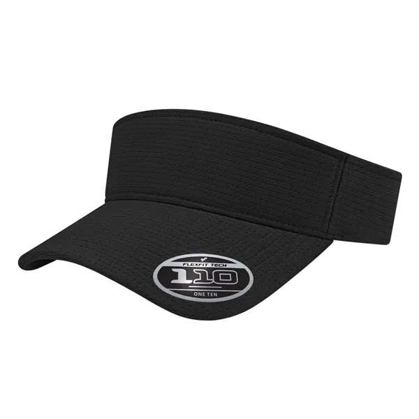 Polyester Flexfit 100® aerated performance sun visor with pre-curved visor, moisture-wicking... from ASI 43792 Cap America Inc