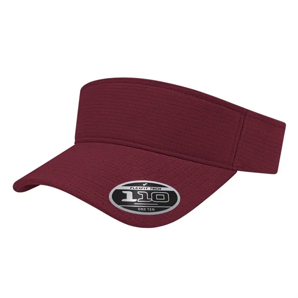 Polyester Flexfit 100® aerated performance sun visor with pre-curved visor, moisture-wicking... from ASI 43792 Cap America Inc