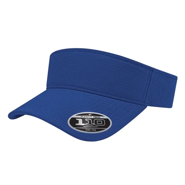 Polyester Flexfit 100® aerated performance sun visor with pre-curved visor, moisture-wicking... from ASI 43792 Cap America Inc