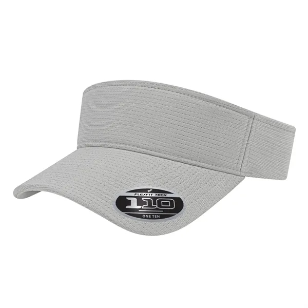 Polyester Flexfit 100® aerated performance sun visor with pre-curved visor, moisture-wicking... from ASI 43792 Cap America Inc