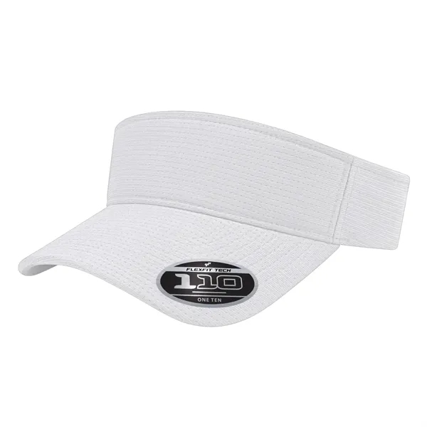 Polyester Flexfit 100® aerated performance sun visor with pre-curved visor, moisture-wicking... from ASI 43792 Cap America Inc