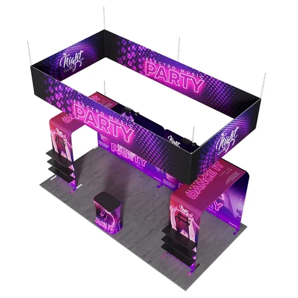 10'x20' Booth Display Kit D, lightweight frame, full color on all... from ASI 49891 Discount Marketing Products / DMP