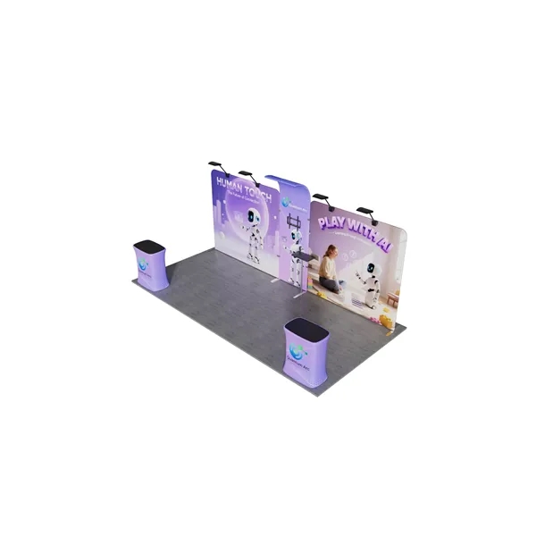 10'x20' Booth Display Kit E, lightweight frame, full color on all... from ASI 49891 Discount Marketing Products / DMP