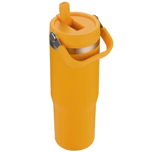 30 oz. vacuum sealed tumbler with powdered finish and flip top... from ASI 68190 Lungsal / Lungsal