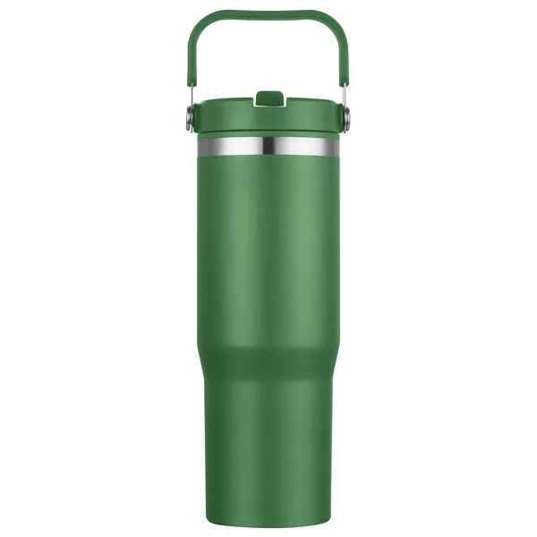 30 oz. vacuum sealed tumbler with powdered finish and flip top... from ASI 68190 Lungsal / Lungsal