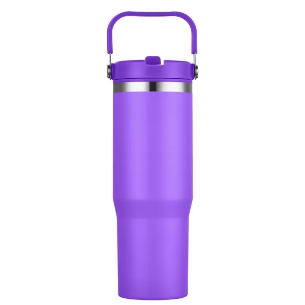 30 oz. vacuum sealed tumbler with powdered finish and flip top... from ASI 68190 Lungsal / Lungsal