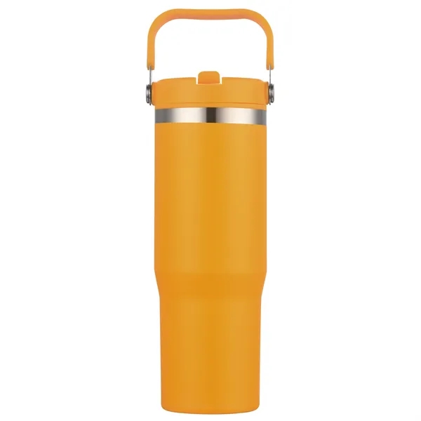 30 oz. vacuum sealed tumbler with powdered finish and flip top... from ASI 68190 Lungsal / Lungsal