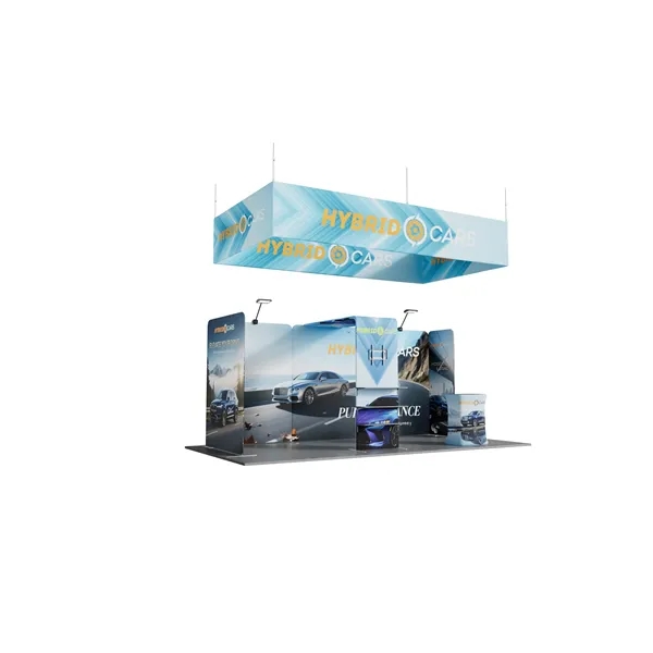 10'x20' Booth Display Kit H, lightweight frame, full color on all... from ASI 49891 Discount Marketing Products / DMP