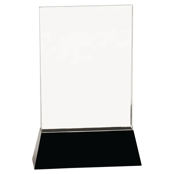 6" x 9" x 2" crystal rectangle award with a black... from ASI 74601 Calico