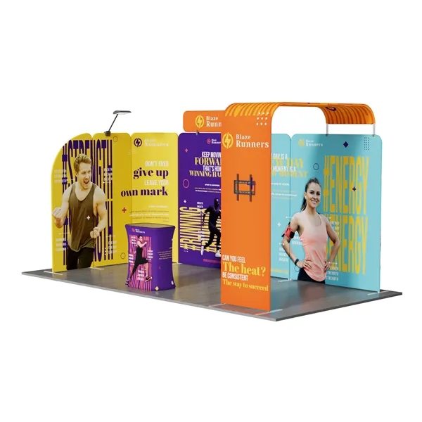10'x20' Booth Display Kit L, lightweight frame, full color on all... from ASI 49891 Discount Marketing Products / DMP