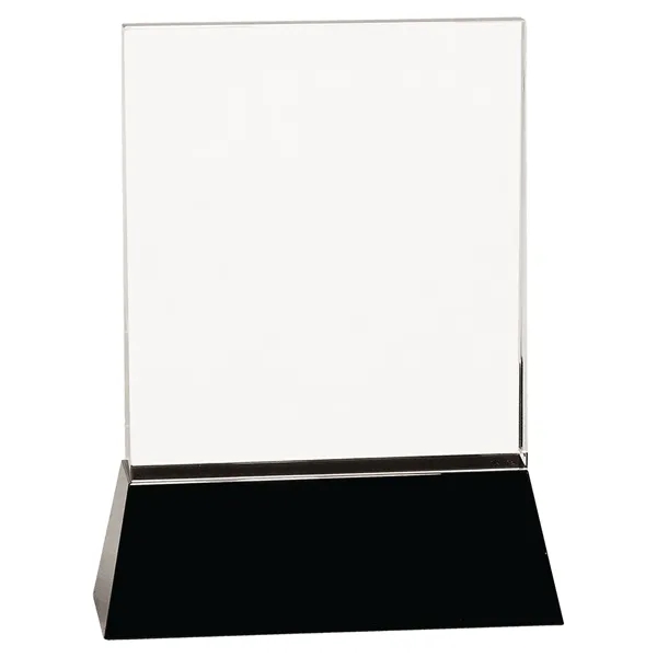 6" x 8" x 2" crystal rectangle award with a black... from ASI 74601 Calico