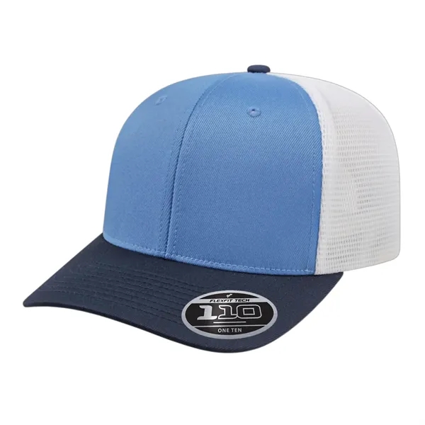 Polyester spandex performance mesh trucker cap with plastic snap closure.... from ASI 43792 Cap America Inc