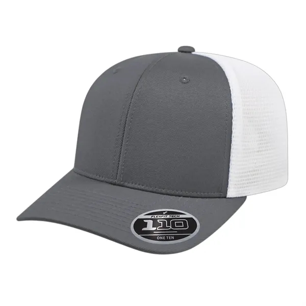 Polyester spandex performance mesh trucker cap with plastic snap closure.... from ASI 43792 Cap America Inc