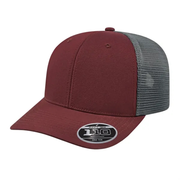 Polyester spandex performance mesh trucker cap with plastic snap closure.... from ASI 43792 Cap America Inc