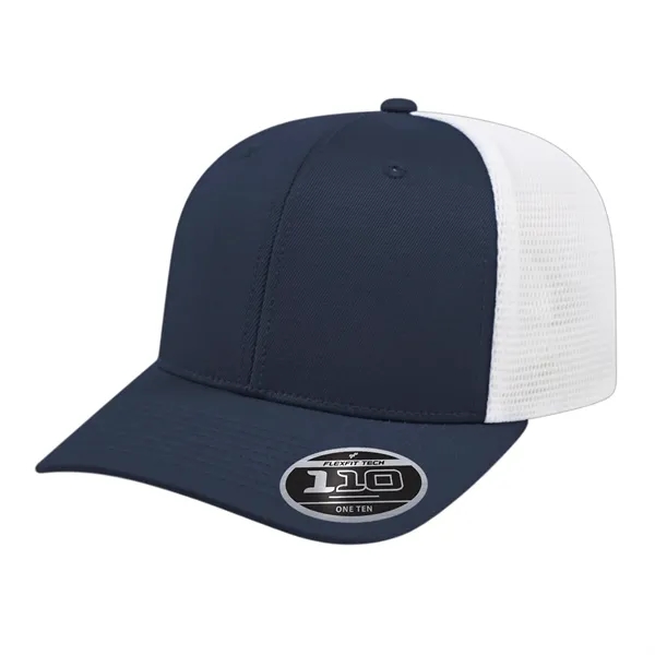 Polyester spandex performance mesh trucker cap with plastic snap closure.... from ASI 43792 Cap America Inc