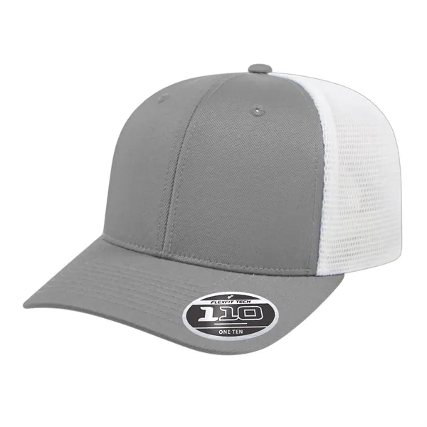 Polyester spandex performance mesh trucker cap with plastic snap closure.... from ASI 43792 Cap America Inc