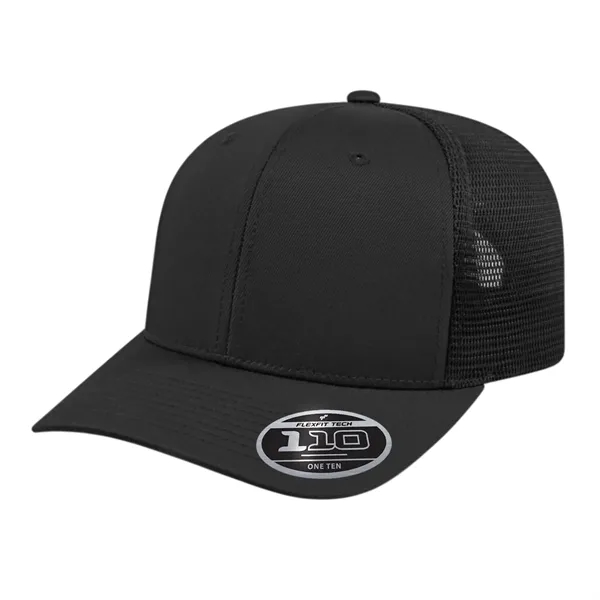 Polyester spandex performance mesh trucker cap with plastic snap closure.... from ASI 43792 Cap America Inc