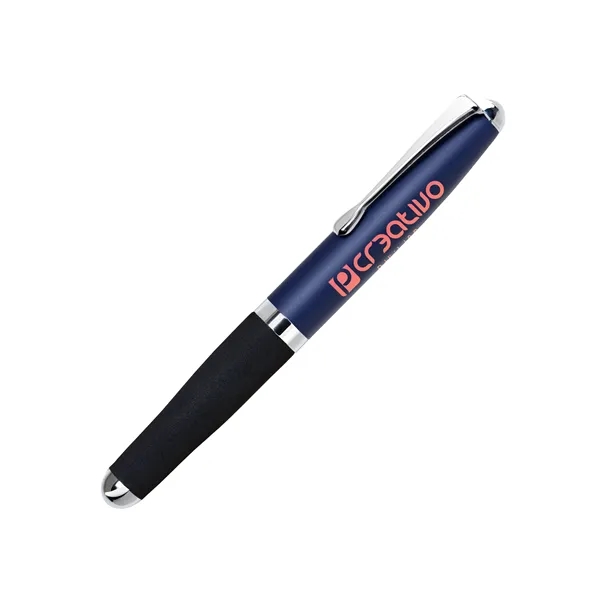 Mini aluminum cap-off ballpoint pen with a metal cap, ultra-comfort EVA... from ASI 68190 Lungsal / Lungsal