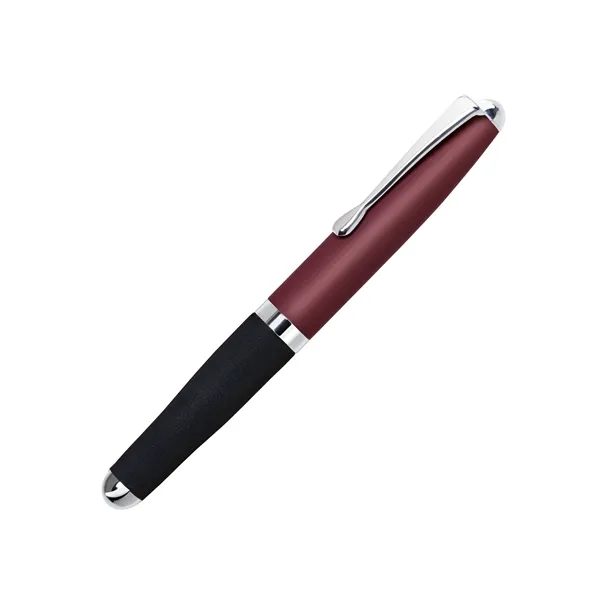 Mini aluminum cap-off ballpoint pen with a metal cap, ultra-comfort EVA... from ASI 68190 Lungsal / Lungsal